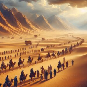 Bible art of the wilderness wandering in the book of numbers chapter 26