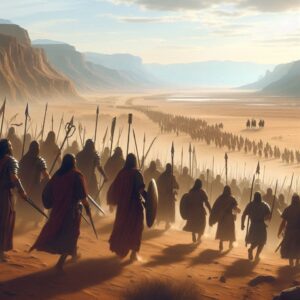 Bible Art the Conquest of Midian in the Book of Numbers Chapter 31